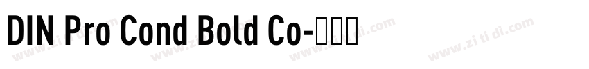 DIN Pro Cond Bold Co字体转换